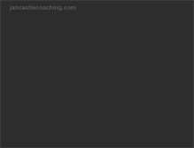 Tablet Screenshot of jancastlecoaching.com